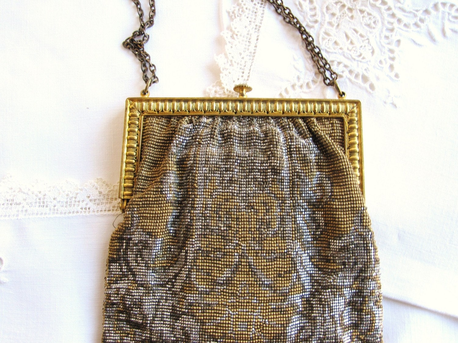 Antique Beaded Purse Victorian Beaded Purse by AmeliaRoseVintage