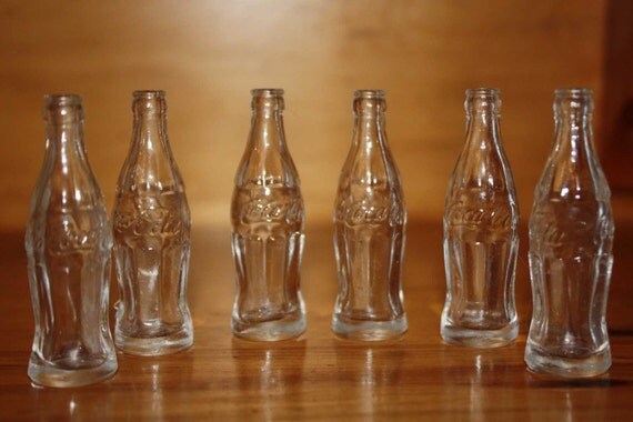 mini plastic coke bottles