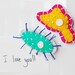 40% OFF SALE - Single Celled Organism Magnets - Amoeba Paramecium - Science Biology Microbiology Small