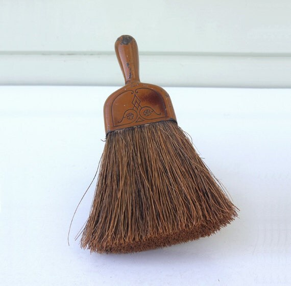 Vintage Valet Whisk Broom with horse hair