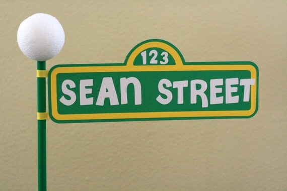 Sesame Street Personalized Lamp Post Custom Made With Wooden Il 570xN.239640654