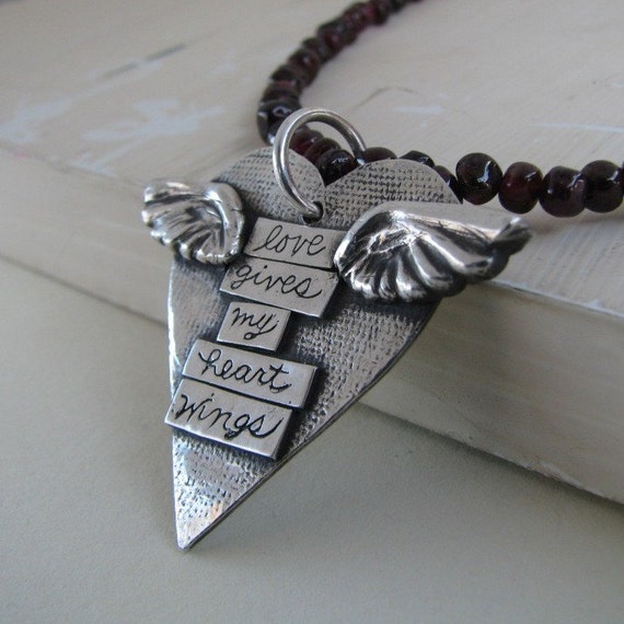 PMC Artisan Jewelry Handmade Fine Silver Pendant One of a