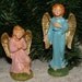 2 Vintage Christmas Nativity Angels, Italy, one pink, one blue