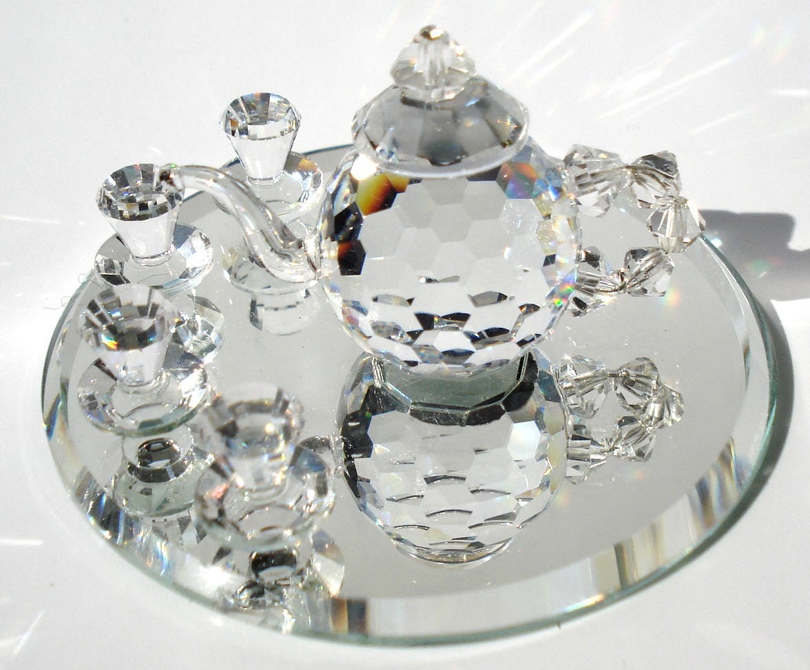 Tea Set made with Swarovski Crystal