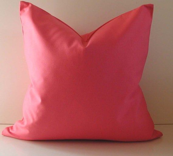 Decorative Pillow Bright Pink Cotton 20 by STUDIOTULLIAPILLOWS