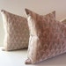Sale - Set of Two - Decorative Pillows 14 x 20 Rare Vintage Fortuny Honeysuckle Pink Periwinkle Blue and Gold Acanthus Pattern