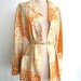 Reserved for edessedesigns 60's Gold Vintage Print jkt or Blouse