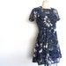 Vintage Japanese Swiss Dot Floral Dress Size S