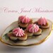 OOAK ARTIST Raspberry Meringue Chocolate Sandwich Cookies by Crown Jewel Miniatures