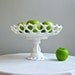 RESERVED for S - Milk Glass Pedestal Fruit Bowl by Westmoreland - Doric Pattern