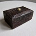 Carved Wood Trinket Box, early 20th century
