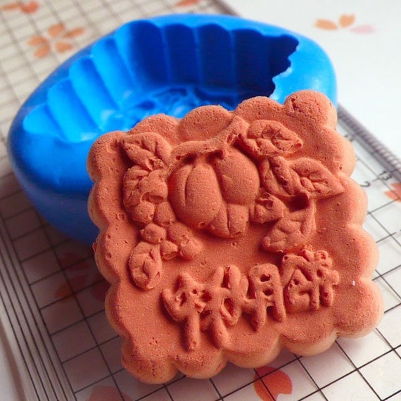dolls wax casting for Sweets Square Mold Silicone Mold Flexible Miniature Deco 33mm Mooncake