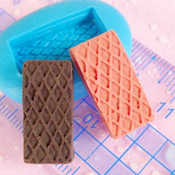 Wafer Mold Waffer Biscuit Mold 21mm Flexible by MiniatureSweet