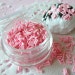 Fake Strawberry Chocolate Sprinkles Topping Faux Pink Chocolate Flakes Miniature Sweets Cupcake Cookie Cell Phone Deco (2.5g) TP004