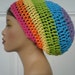 Lightweigfht Cotton Summer Tam in Tropical Rainbow