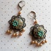 Little golden drops - Polymer clay earrings