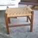 Vintage Woven Foot Stool/Country House
