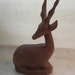 SALE Vintage Mid Century Carved Antelope/Deer/Gazelle Figurine