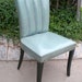 Vintage 1950's Deco Inspired Vinyl Dining Chair (Set of 4) Marked Leanard Furniture Company 1950