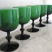 Murano Glass Goblets /1960's Carlo Moretti Opaline/Set of 5