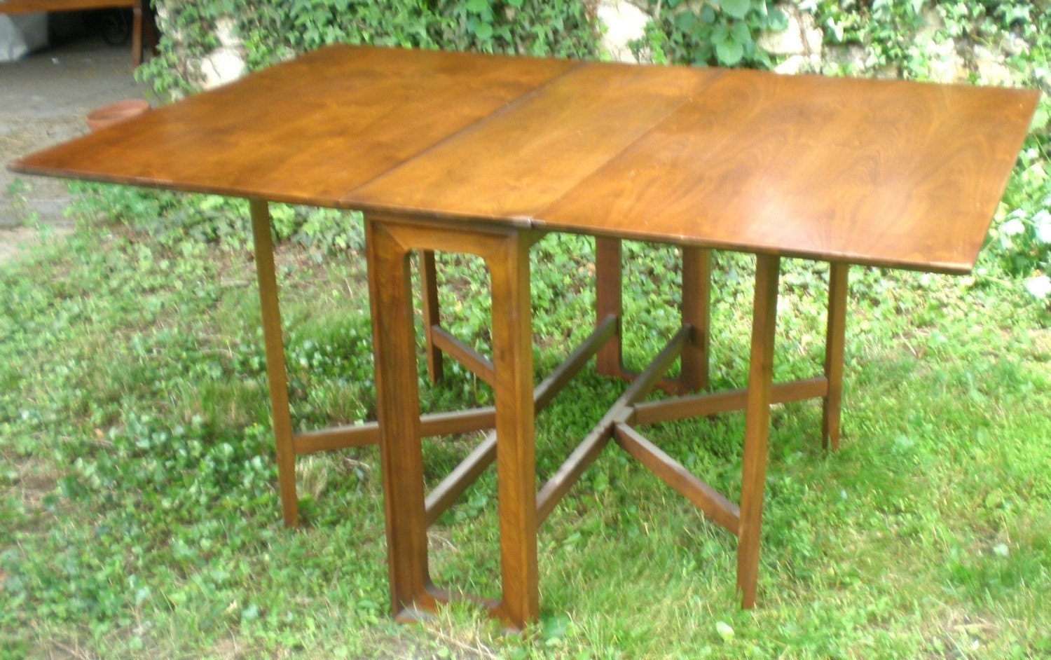 SALE Mid Century Modern Dining Drop Leaf GateLeg Table