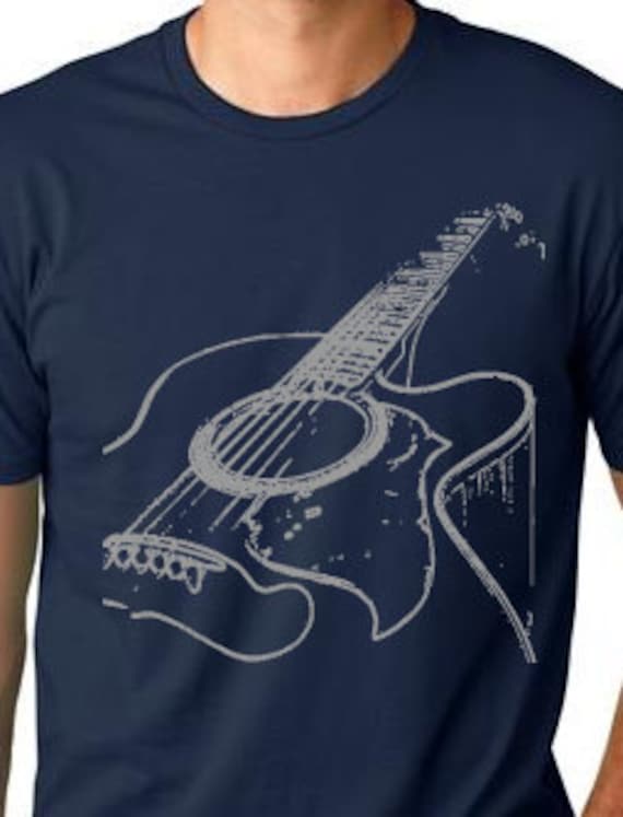 acoustic guitar tshirt