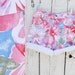 Vintage 80s High Waist Floral Denim Shorts size LARGE