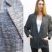 Vintage 80s Textured Silk Blazer