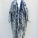 80s Vintage Acid Washed Denim Trenchcoat - LARGE