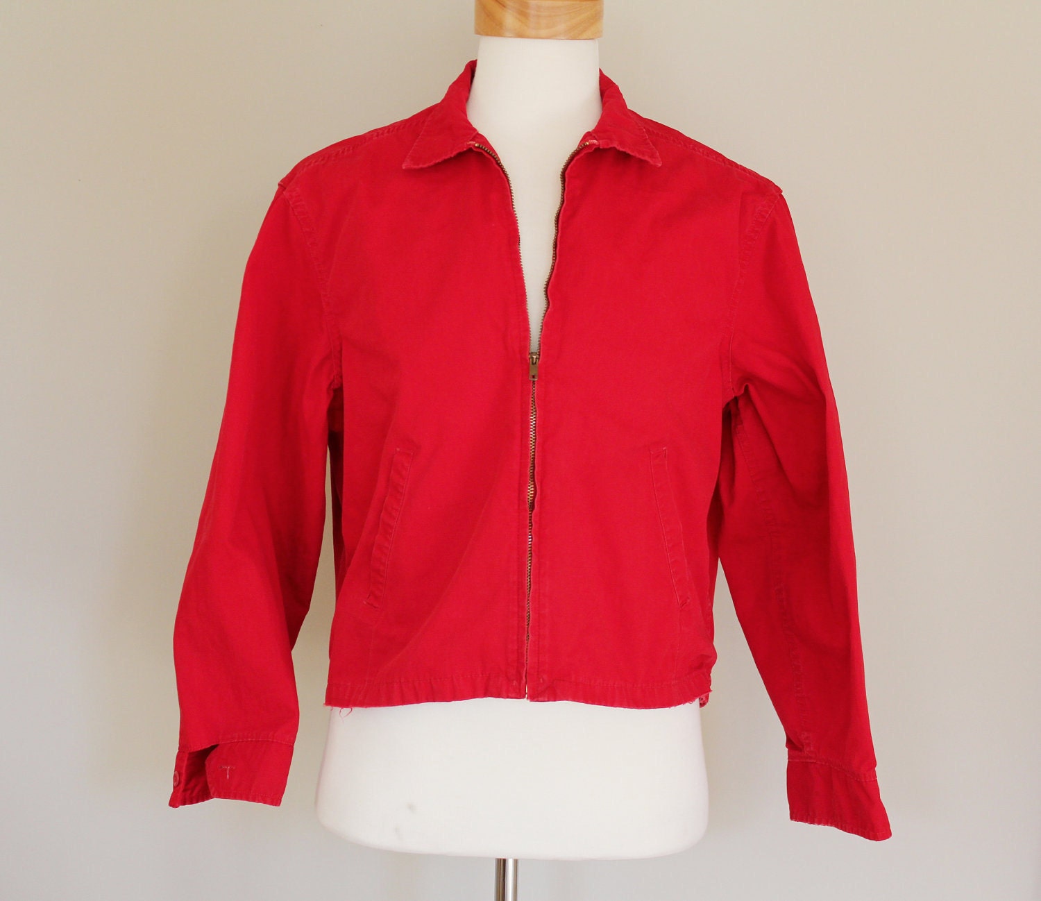 60s Vintage Red Cropped Boy Scouts Jacket by AttentionSpanVintage