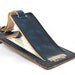 Blue Vegetable-Tanned Leather Luggage Tag