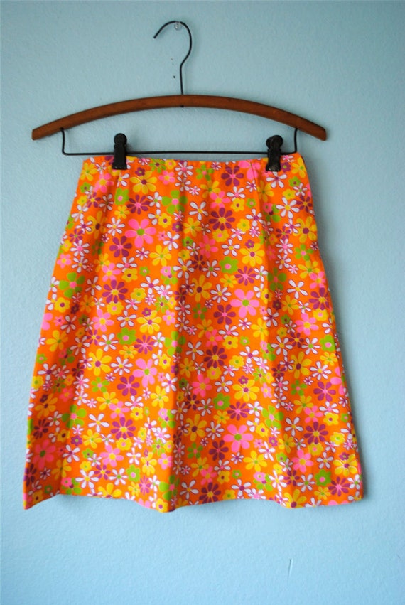 vintage tween girl 1960s skirt by 3RingCircus on Etsy