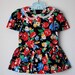 vintage 1980's floral toddler dress
