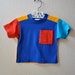 SALE vintage boy primary colors tee