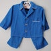 vintage boys blue pajamas