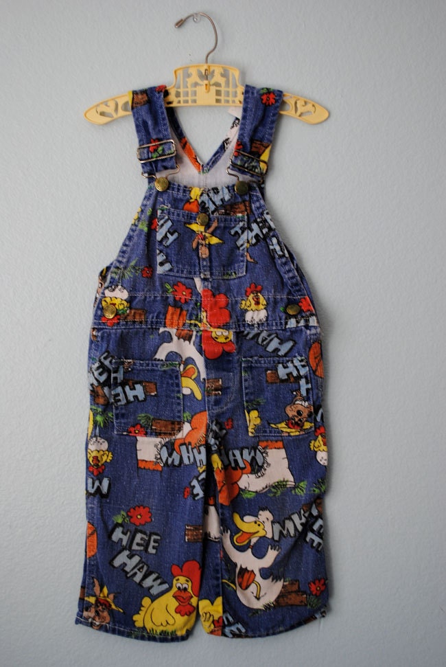 vintage children's hee haw overalls