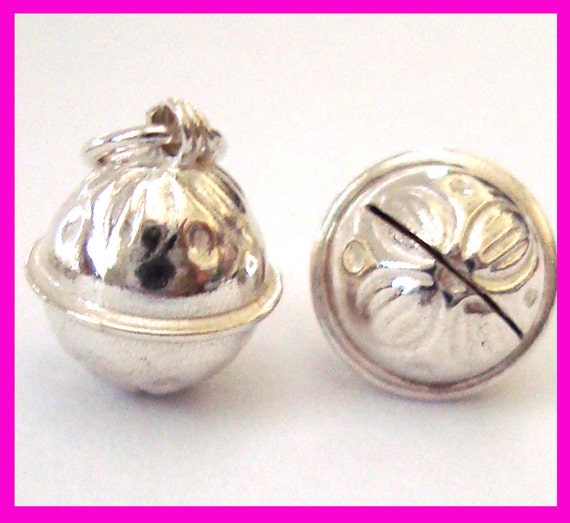 5x 9mm small sterling silver JINGLE Bell by DiscountBeadStore