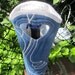 Wine Tote Bag Wine Bag Wine Gift Blue Swirl Bottle Carrier Gift Bag Reuseable Wine Bag