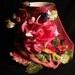 Outrageous Lampshade of Vintage Velvet Flowers