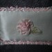 x Beautiful ribbonwork mini pillow with ribbonwork ROSE (FF124)