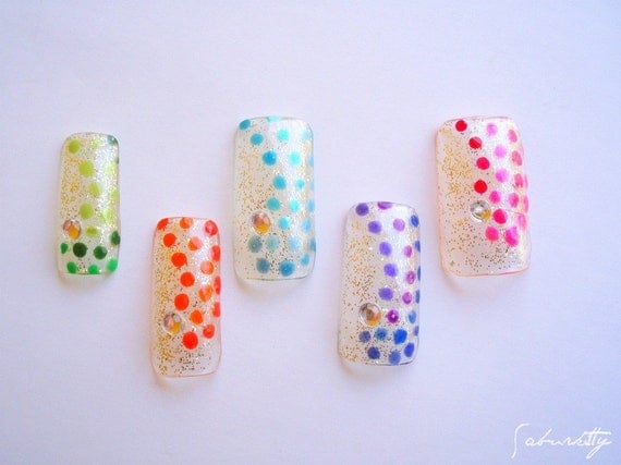 ... Polka Dots Nail Art Design likewise on nail salon kettering ohio