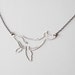 Tiny Stainless Humpback Whale Necklace