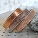 Set Of Three Brown-Bronze Shades Leather Bracelets