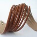 Brown Double Wrap Leather Cuff Bracelet