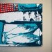 Two Fish screen print on tile