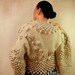 RESERVED for chloe123bear / Blossom Fairy / Champagne Wedding Bridal Shrug Bolero (S-M-L) - Knit Crochet Luxury Bridal Jacket