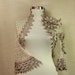 Crochet Shrug, Bridal Shrug Bolero, Lace Shrug, Silver Glitter Grey, Champagne Wedding Bolero, Evening Bolero, Bridal Cover Up / S M L