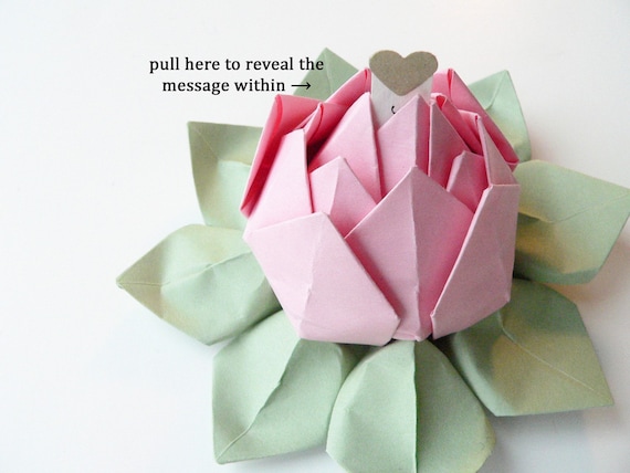 PERSONALIZED Mother's Day Gift Origami Lotus Flower