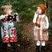 Autumn Fox Jumper Dress- modern girls fall tunic dress