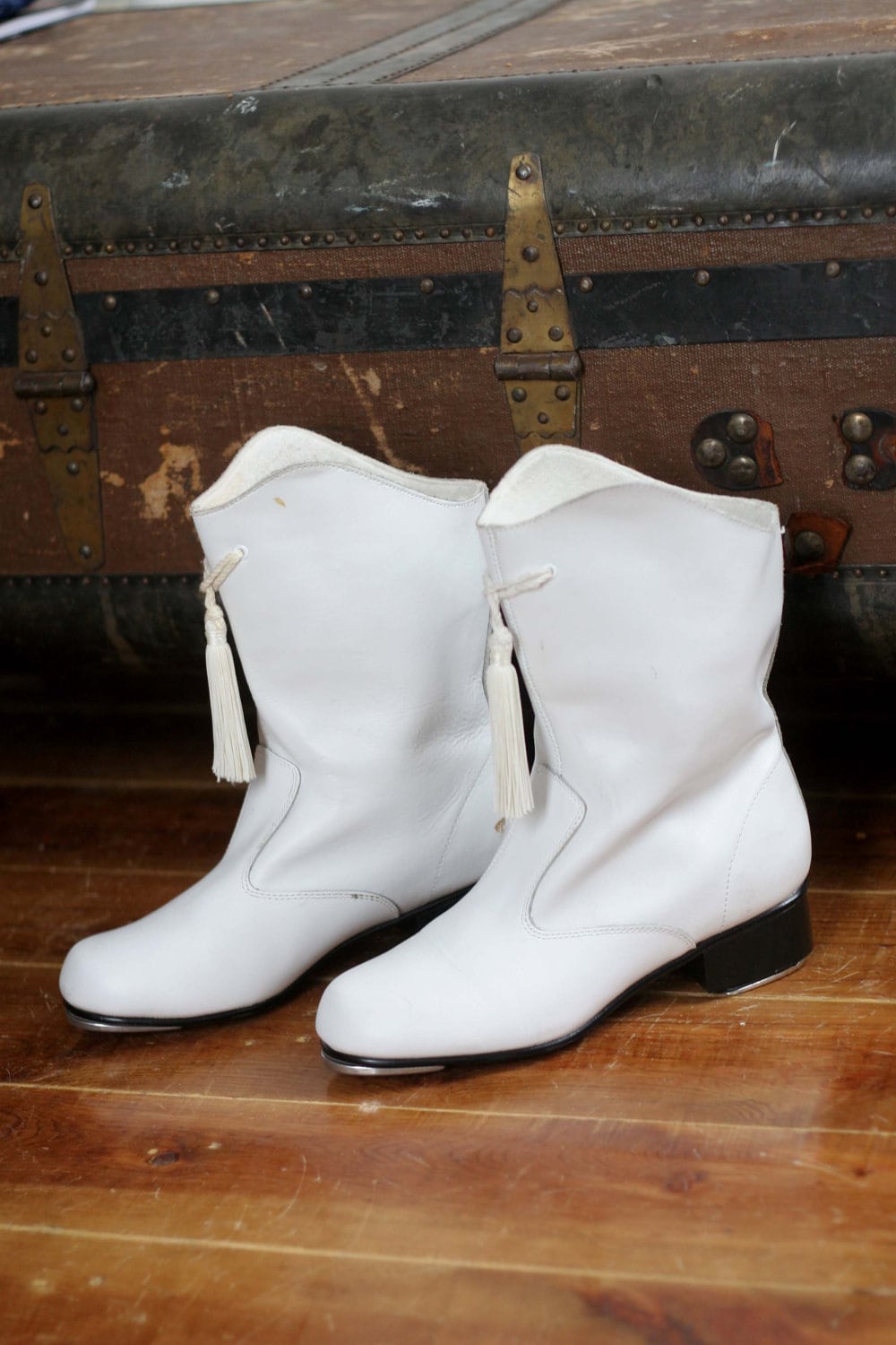 bottes majorettes blanches